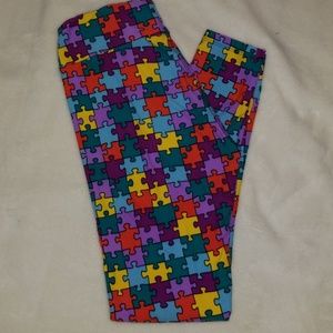 Lularoe Autism Puzzle Piece Leggings